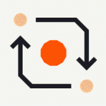 animated icon circular arrows