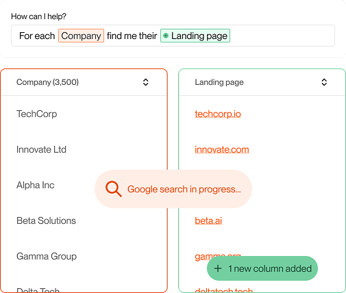 Data enrichment tool demo